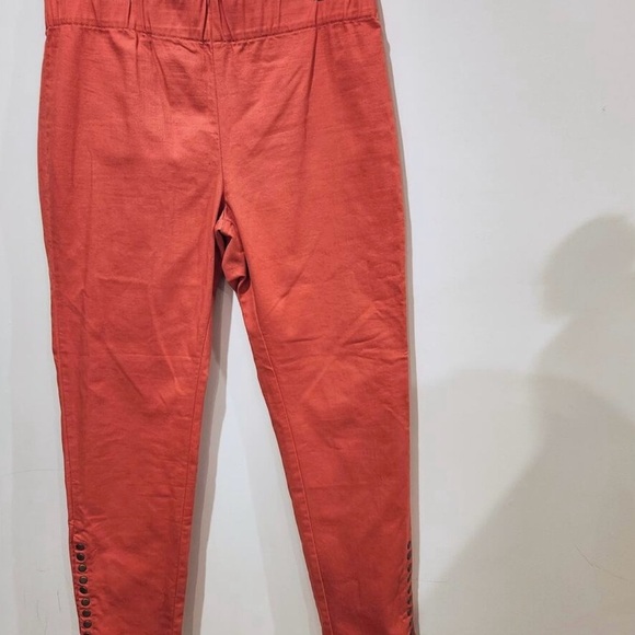 Soft Surroundings Coral Metro Pull On Pants Size L - Picture 1 of 10